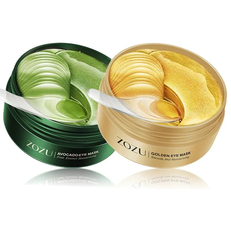 60/120 Pieces Eye Mask Avocado Gold Moisturize Firming Improve Eye Bags Eye Patches Anti Wrinkle Eye Patches for Dark Circles Peaceful Pleasures Health and Wellness