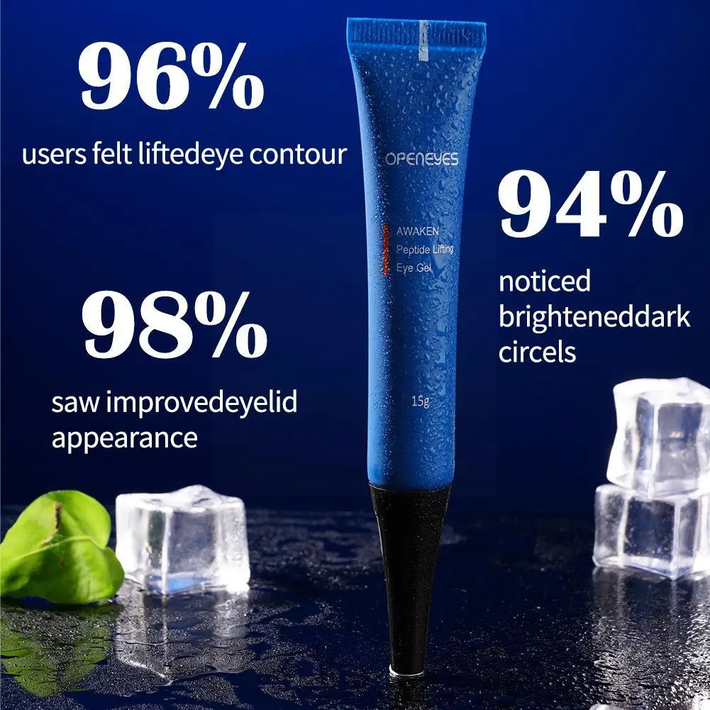 Men's Peptide Lifting Eye Gel 15g – Moisturizing Under Eye Cream for Dark Circles, Puffiness & Fine Lines Peaceful Pleasures Health and Wellness