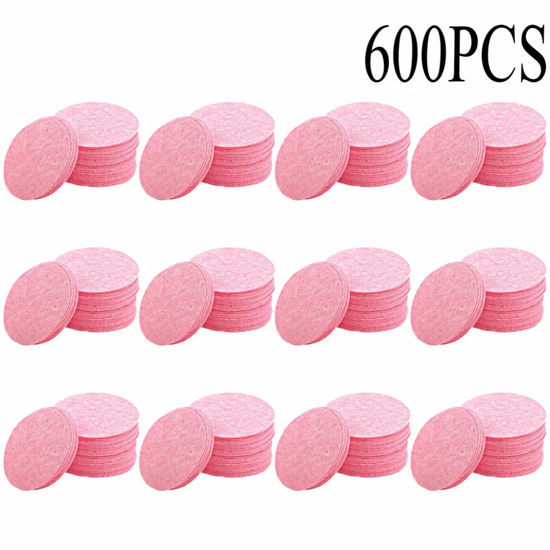 Compressed Wood Pulp Face Cleansing Sponge Puffs | 50–1000 PCS
