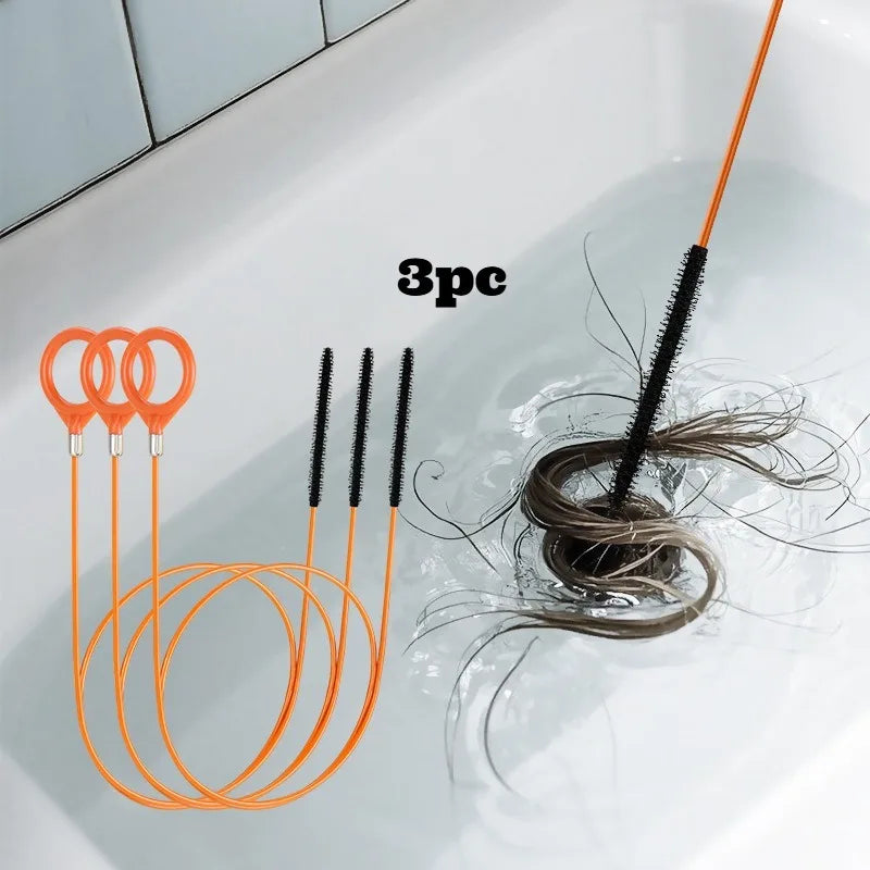 Drain Snake Hair Clog Remover – Sink, Shower & Bathtub Tool