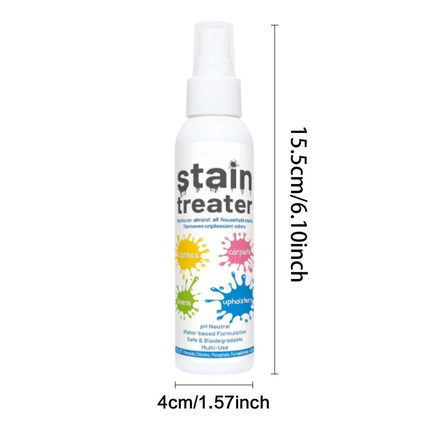 120ml Household Stain Remover Removes Oil Eco-Friendly Stain Remover for Fabric Upholstery & Car Seats Bottle Random Peaceful Pleasures Health and Wellness