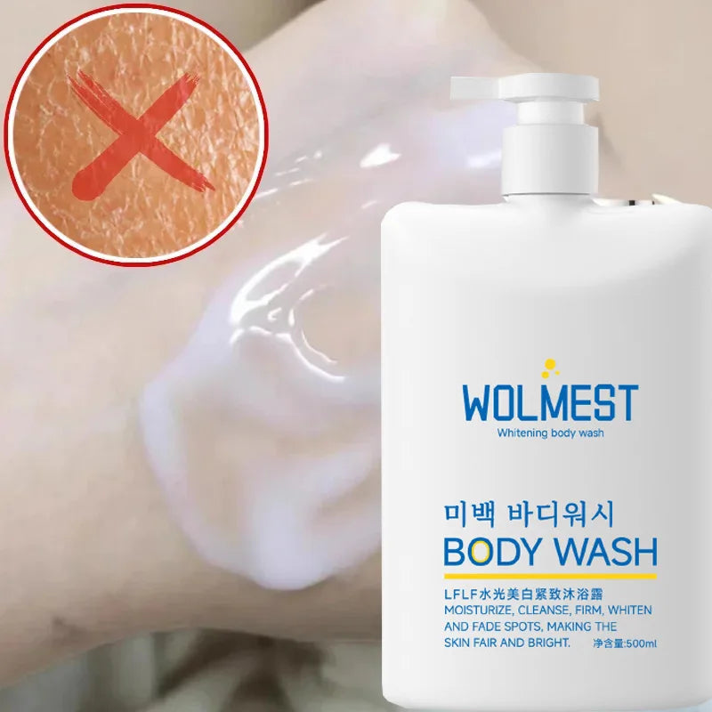 500ml Korean Whitening Body Wash Glow Recharge illuminates & Exfoliates skin with brightening Peaceful Pleasures Health and Wellness