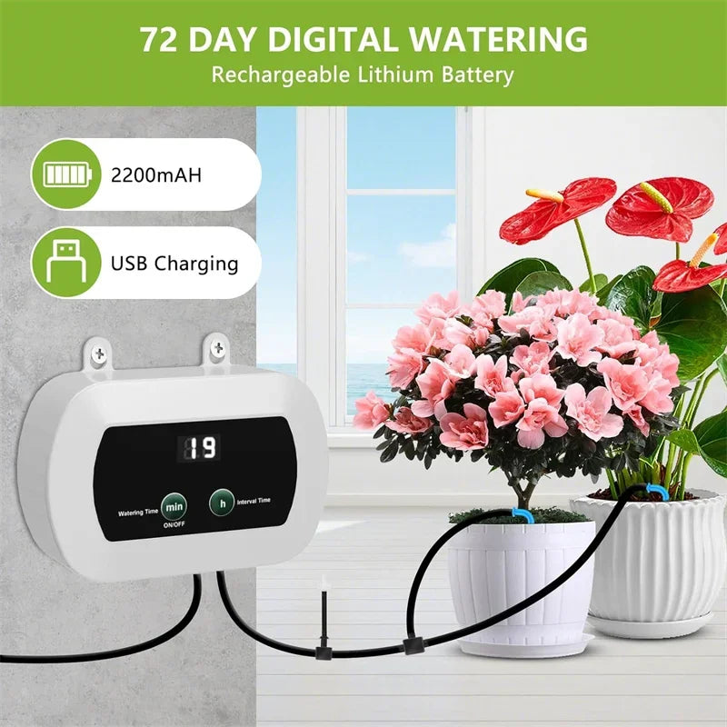 Solar Drip Irrigation Kit – Automatic Garden Watering System