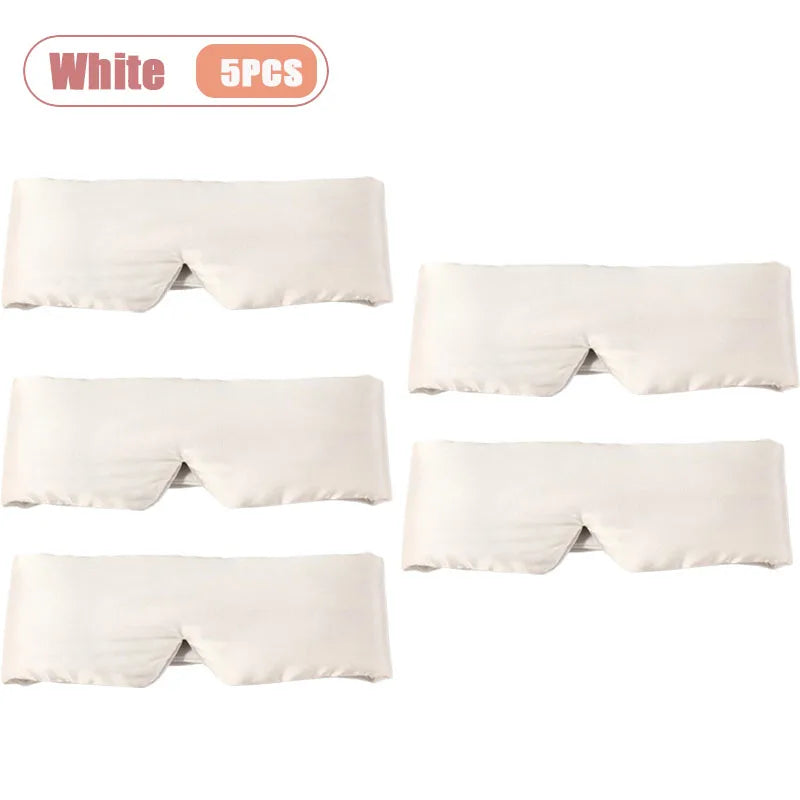 Silk Feel Sleep Mask – Embroidered Floral Light Blocking Eye Cover