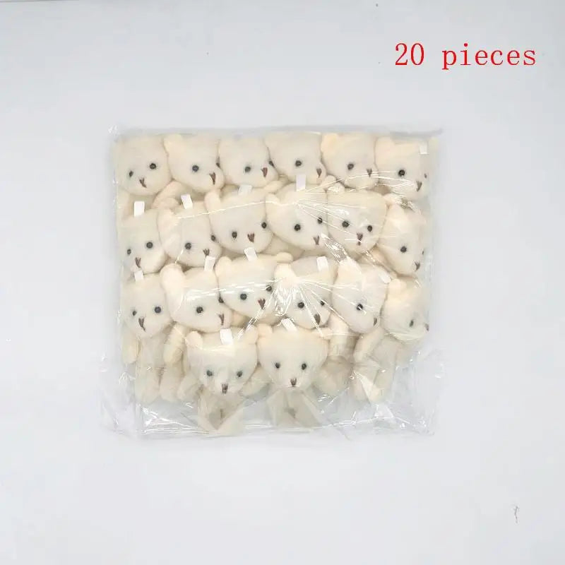 Mini Plush Bear Dolls Set – Party Favors & DIY Gifts for Girls