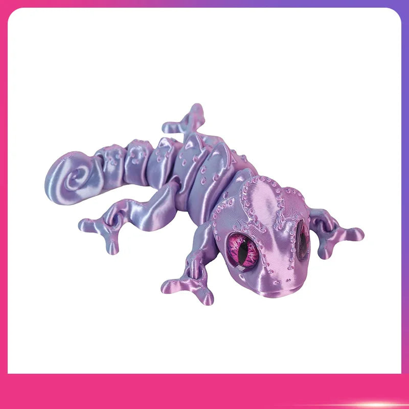 3D Printed Articulated Chameleon Figure | Movable Joints Toy