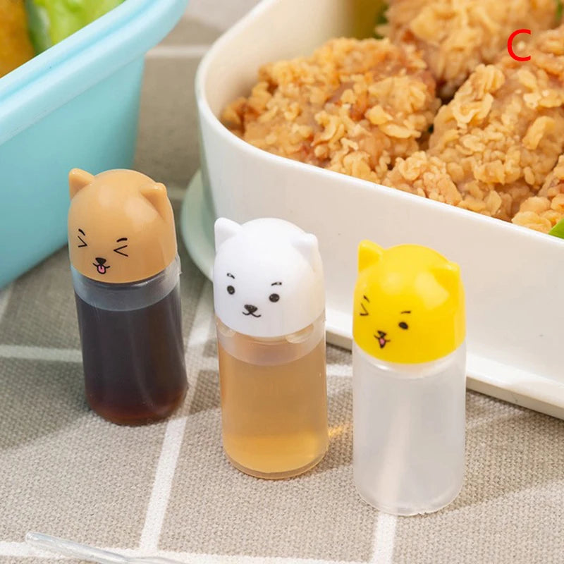 Mini Sauce Bottles for Bento Lunch Box | 25ml Condiment Jars