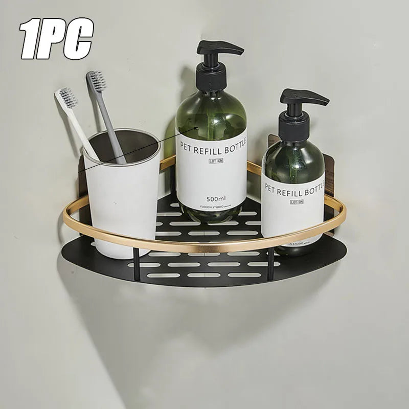 Corner Shower Shelf | No-Drill Space Aluminum Wall Organizer