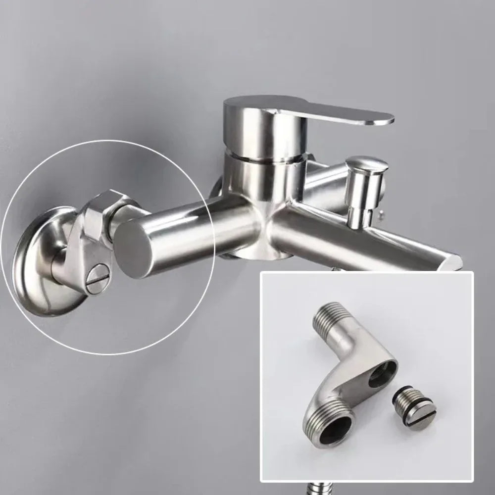 Adjustable Angle Valve Shower Faucet Adapter Set – 2Pcs