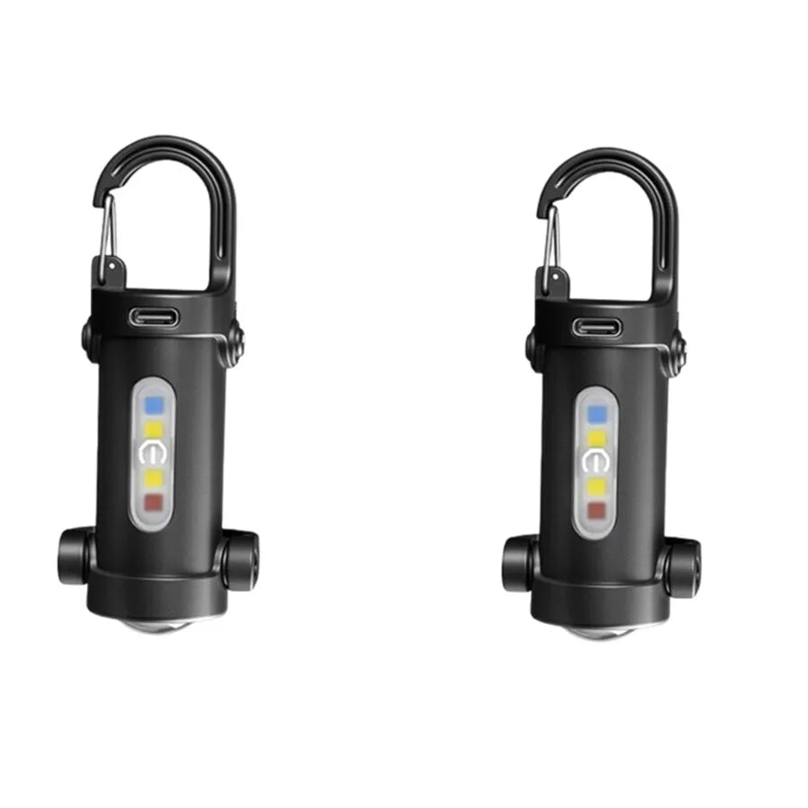 Mini COB LED Rechargeable Keychain Flashlight | 800 Lumens