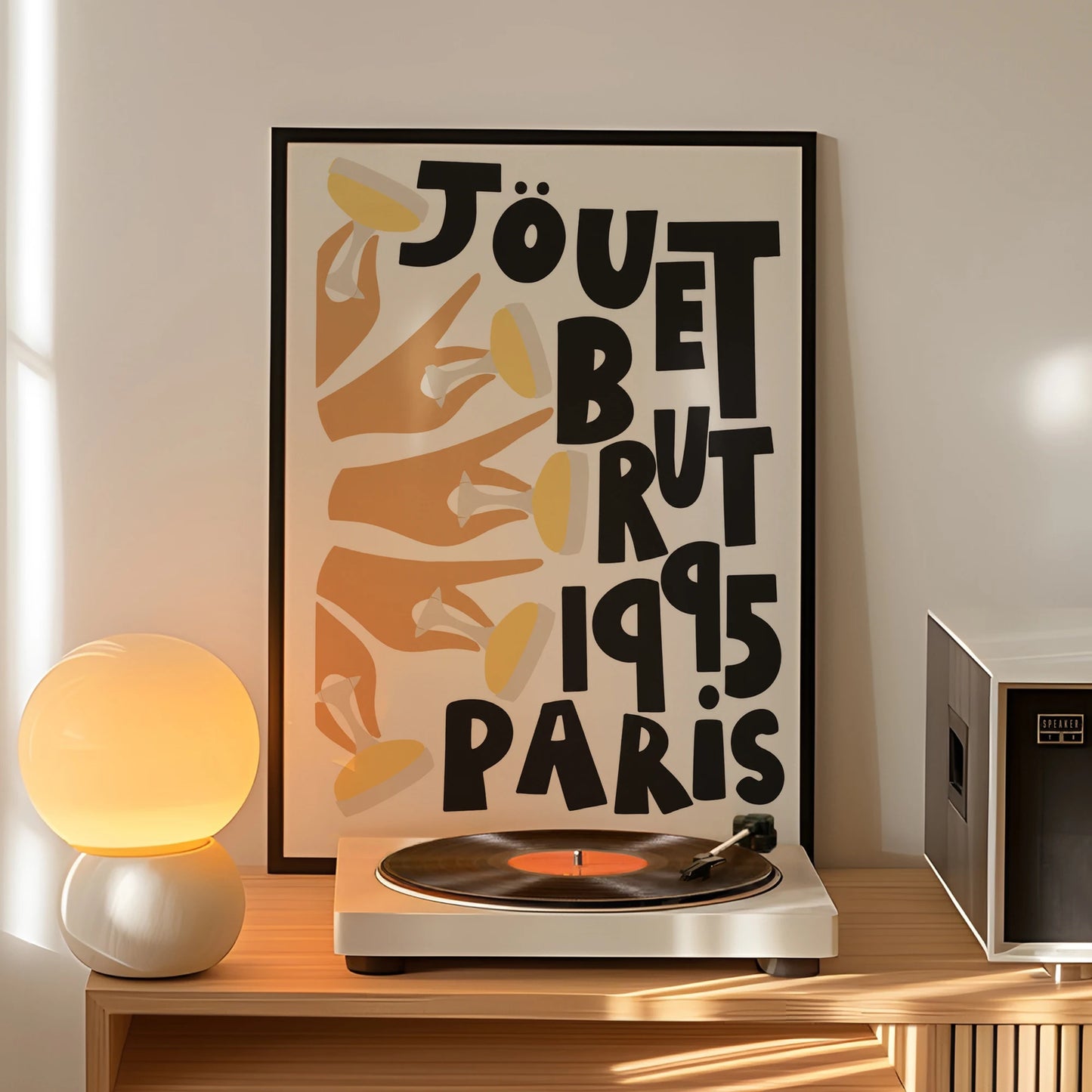French Jouet Brut 1995 Paris Canvas Wall Art Print | Home Décor