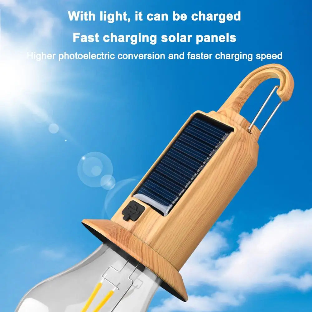 Solar USB LED Camping Lantern | Warm Light, Remote & IP65