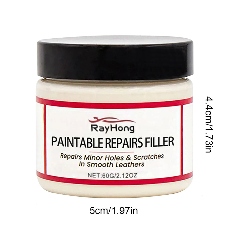 Leather Filler Repair Paste Leather Tears Cracks Scratches Repair Paste for Car Seats Furniture Shoes Refurbishing Hole Filler Peaceful Pleasures Health and Wellness