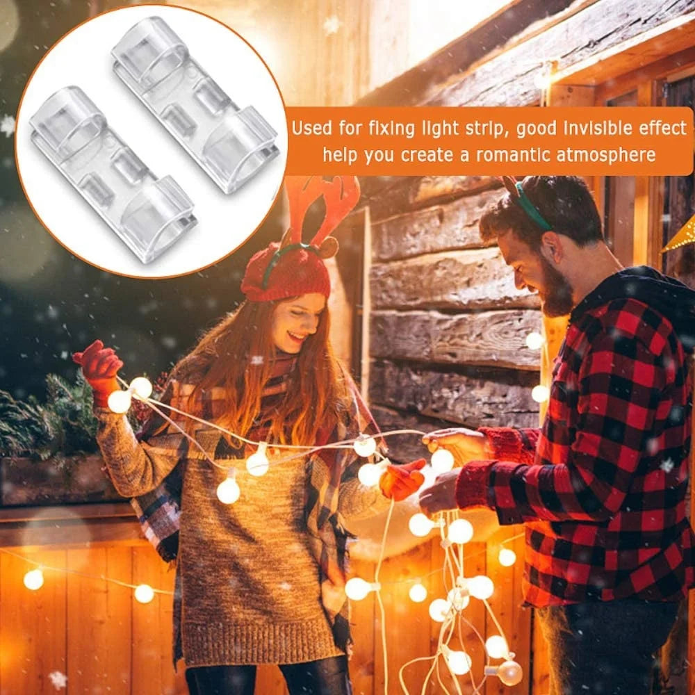 Transparent Self-Adhesive Cable Organizer Clips – 5 to 60pcs