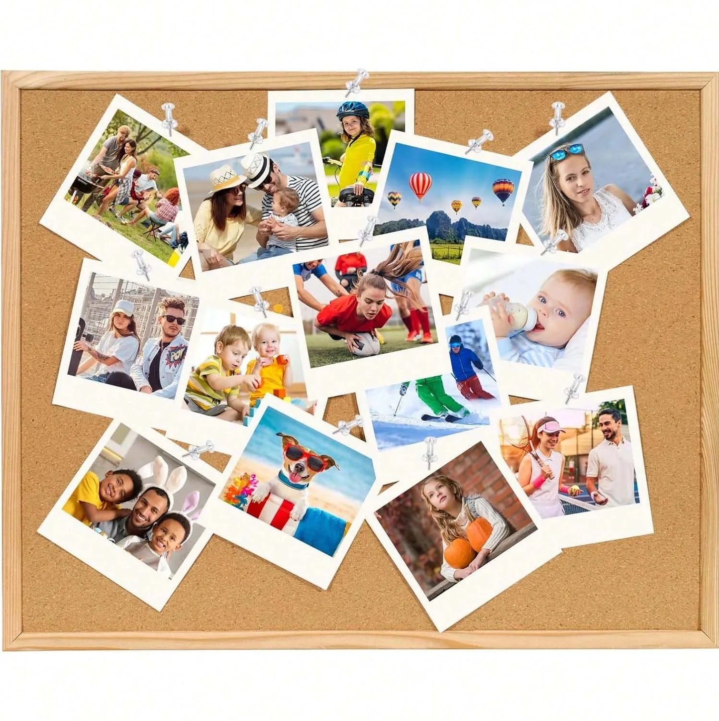 Clear Push Pins – Thumb Tacks for Bulletin Board & Cork Board