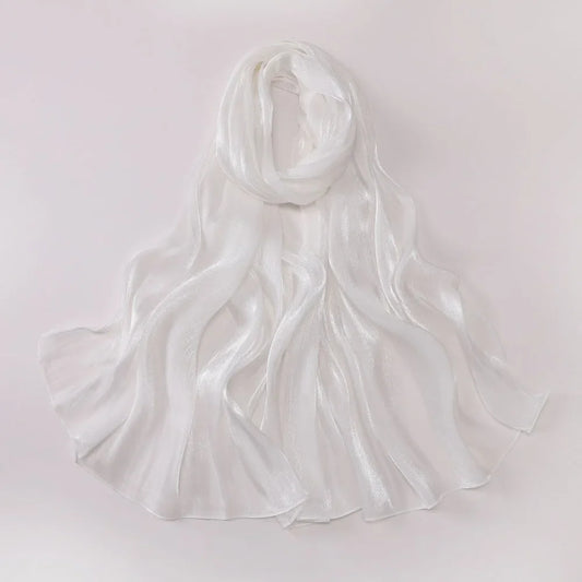 Women's Solid Chiffon Hijab Scarf – Long Lightweight Shawl Wrap Chiffon Hijab Scarf Oasis Select