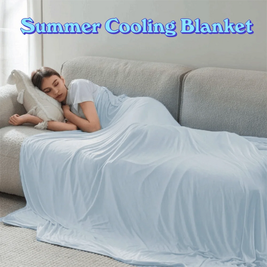 Ultra Soft Cooling Throw Blanket – Lightweight Breathable Summer Quilt Cooling Throw Blanket Peaceful Pleasures Health and Wellness