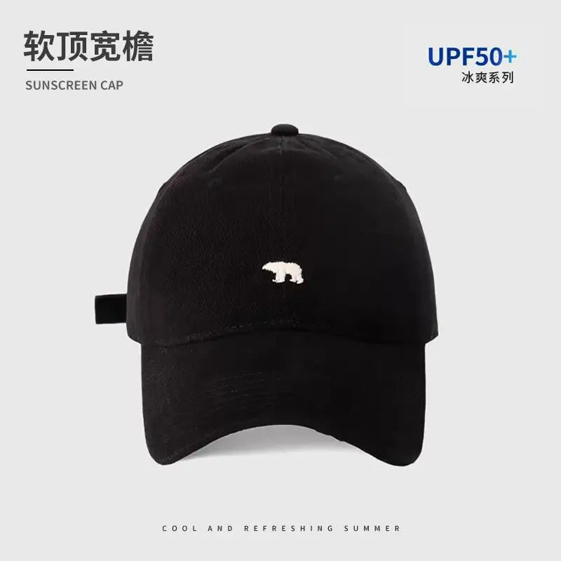 Unisex Bear Design Baseball Cap – Adjustable Soft Curved Brim