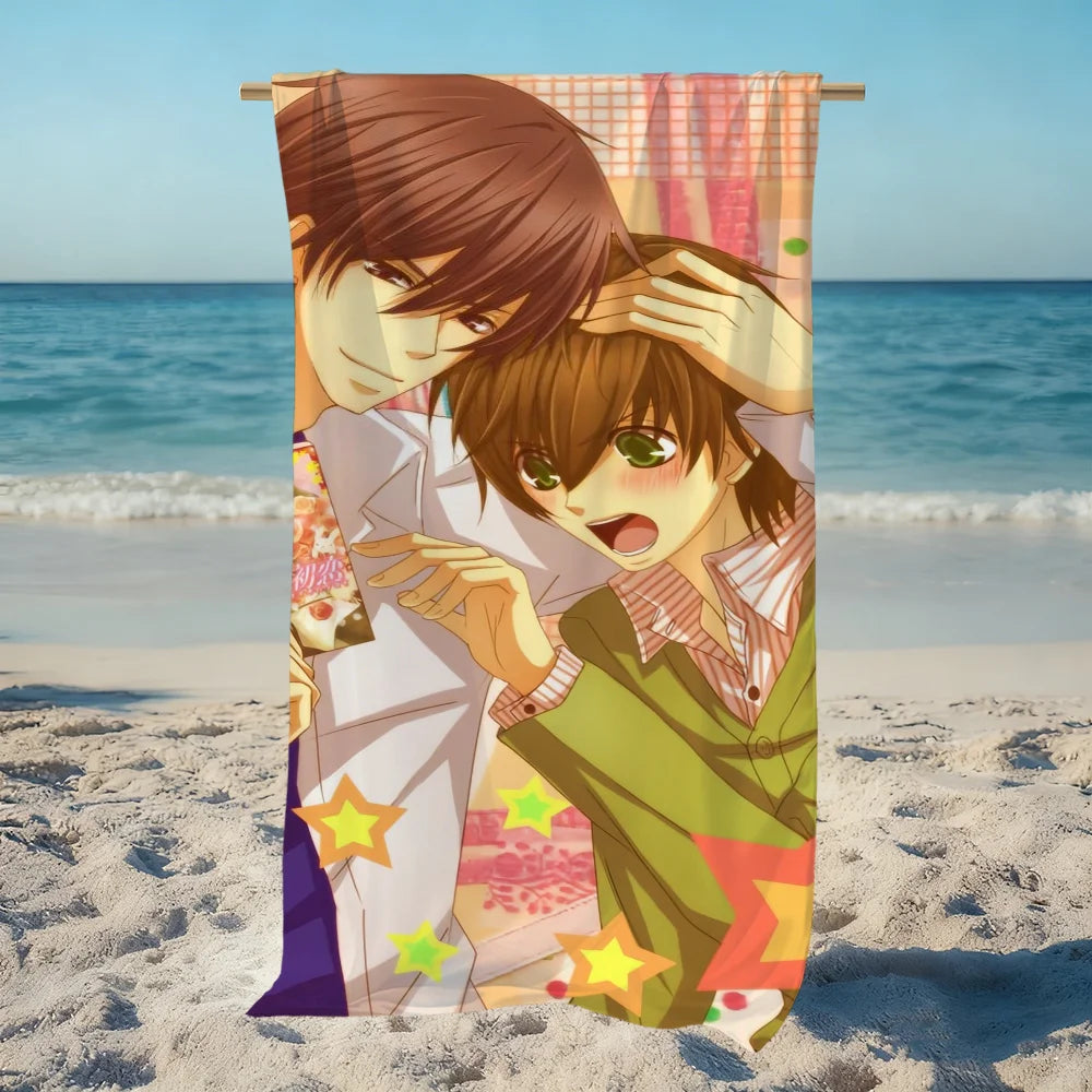 Sekai-ichi Hatsukoi Anime Quick-Dry Beach Towel | Soft & Absorbent Anime Beach Towel Peaceful Pleasures Health and Wellness