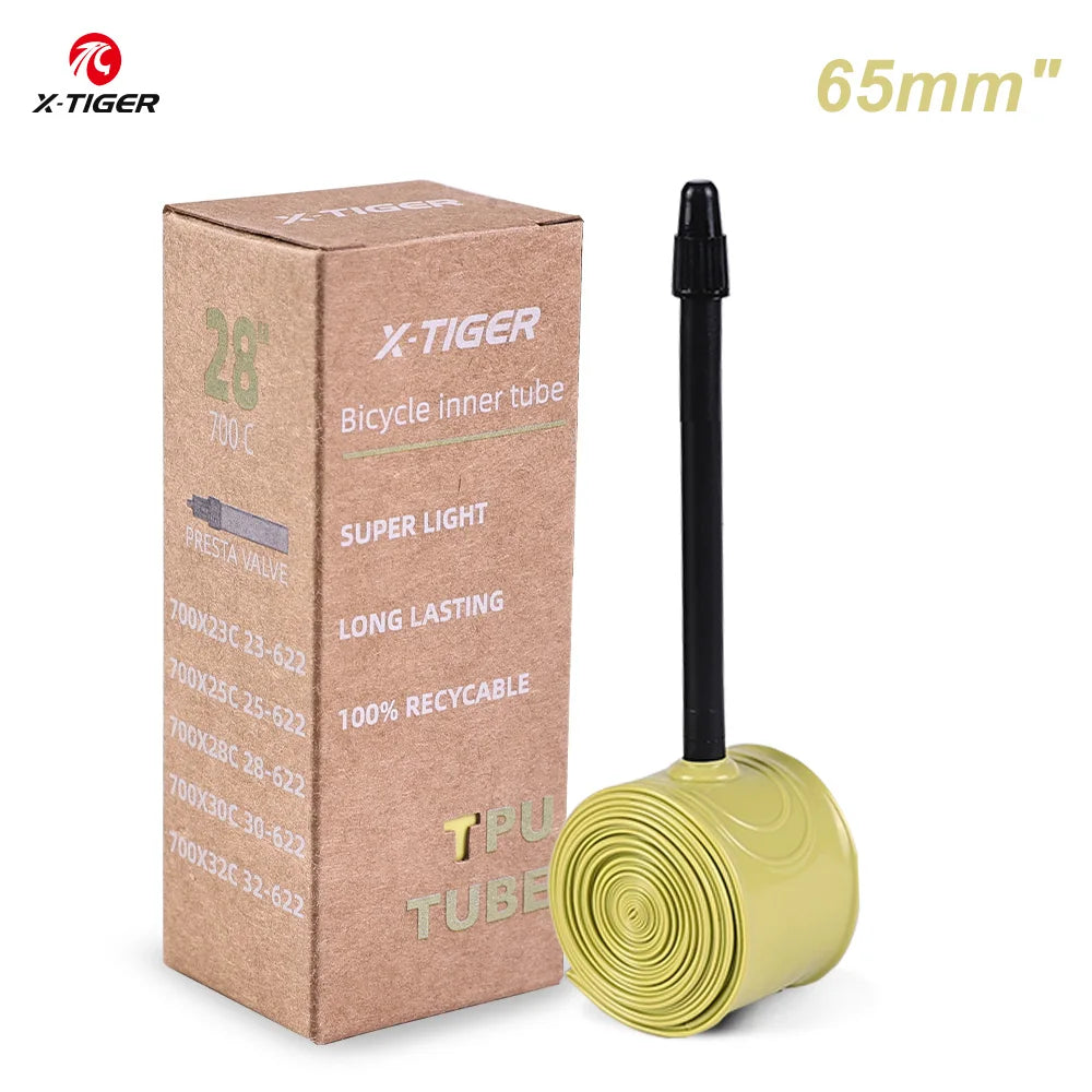 X-TIGER 28g TPU Bike Inner Tube 700C 18-32C French Valve