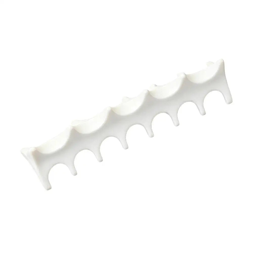 Silicone Fishbone Nail Brush Holder – 5-Slot Pen Organizer