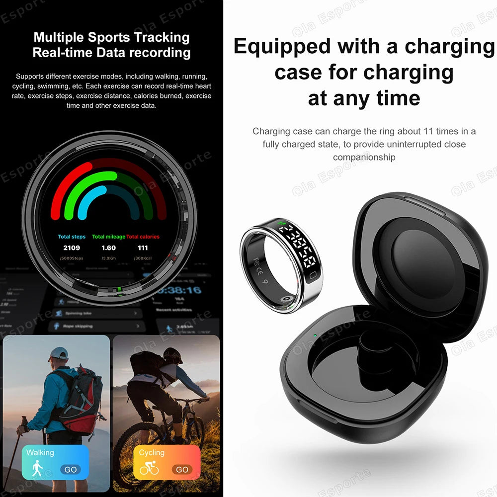 Ola Esporte R11C Smart Ring – Heart Rate & Sleep Tracker