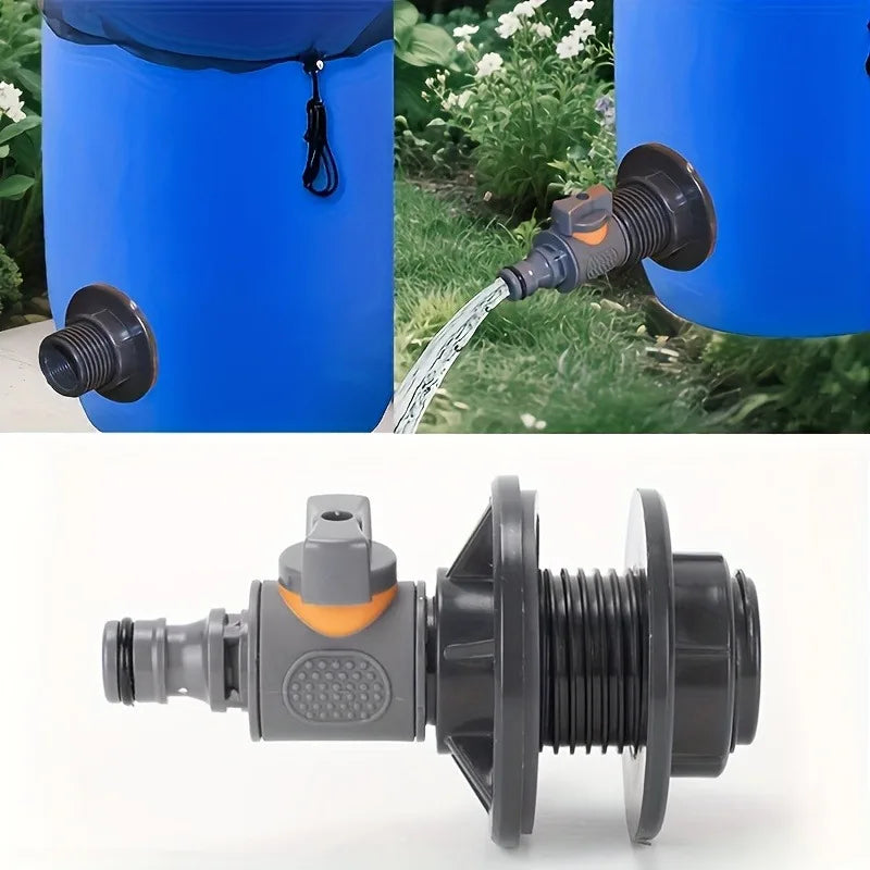 PVC IBC Water Barrel Adapter Durable Tank Valve Quick Installation