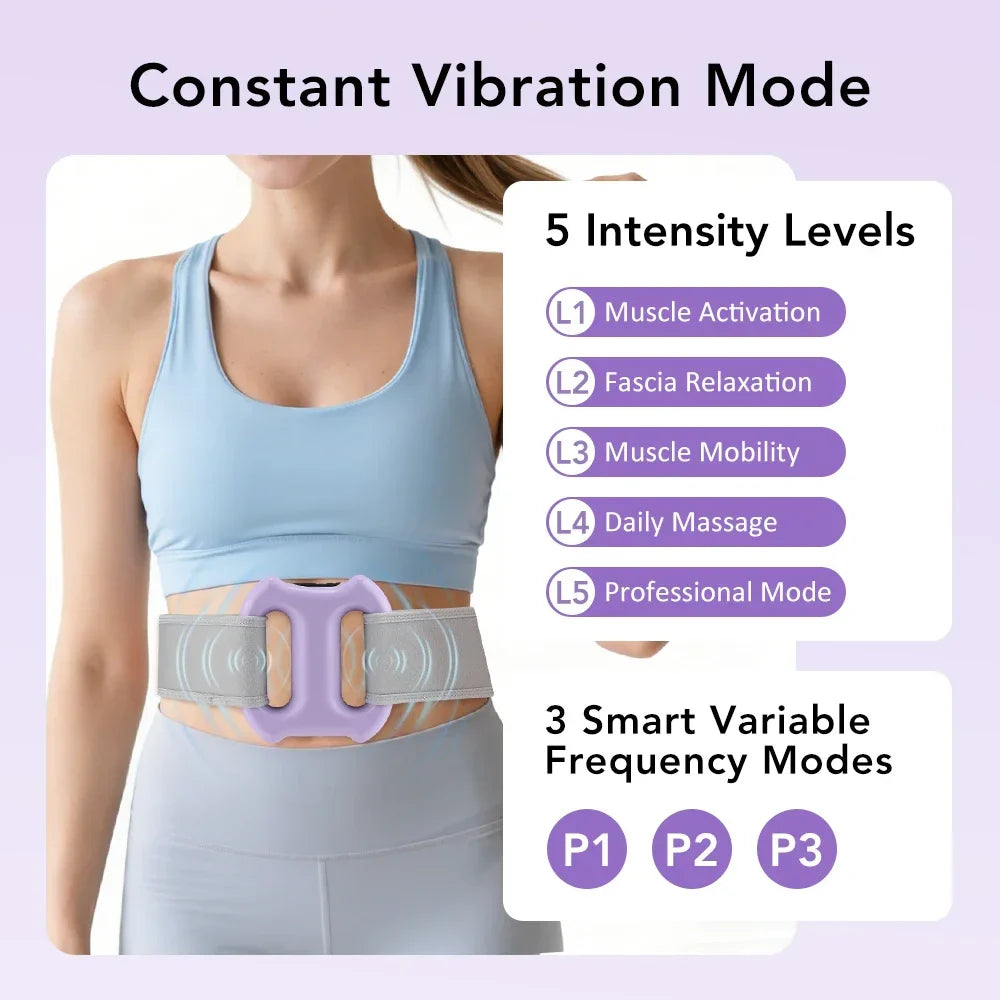Electric Dual-Ring Vibration Massager with Belt | Full Body