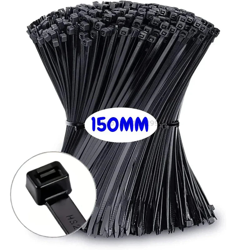 Nylon Screw Hole Cable Ties | Reusable Self-Locking Zip Ties