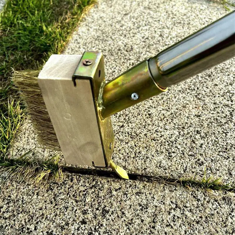 Stainless Steel Detachable Weeding Brush for Weeding Stone Board Gap Cleaning Garden Tools for Deck Patio Walkwa Peaceful Pleasures Health and Wellness