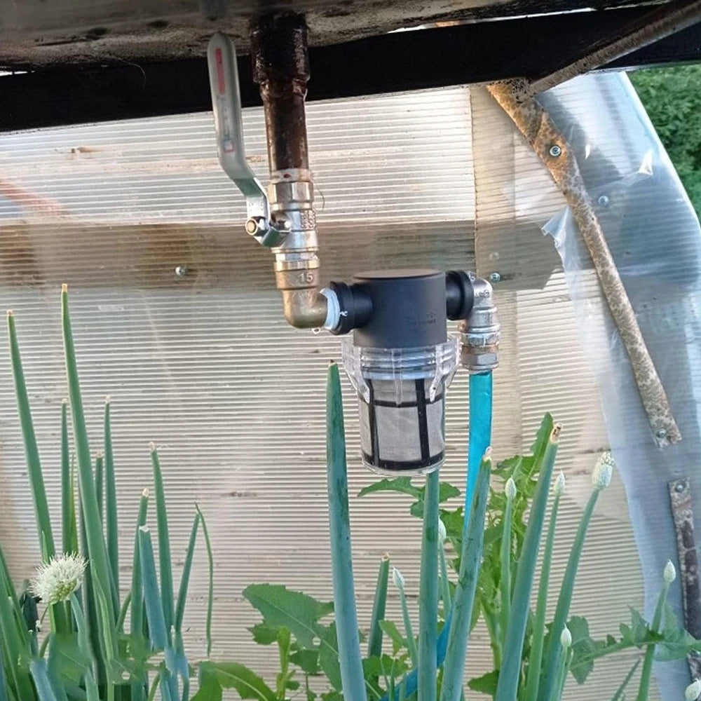Garden Watering Filter 1/2'' 3/4'' 1'' Plastic Impurity Prefilter Aquaculture Household Water Pipe Filter Irrigation System Peaceful Pleasures Health and Wellness