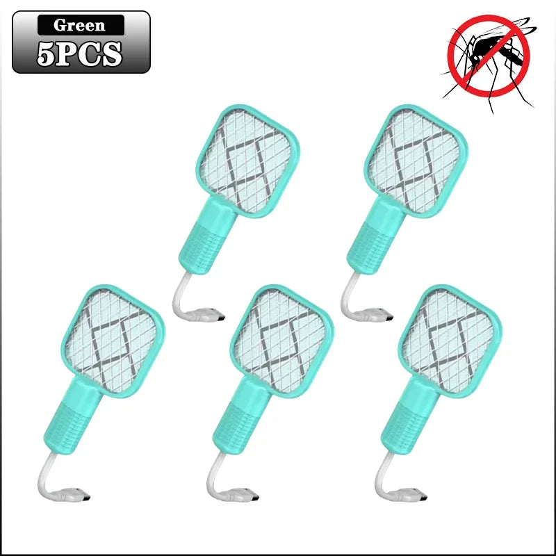 Rechargeable Electric Bug Zapper Racket | UV Mosquito Swatter