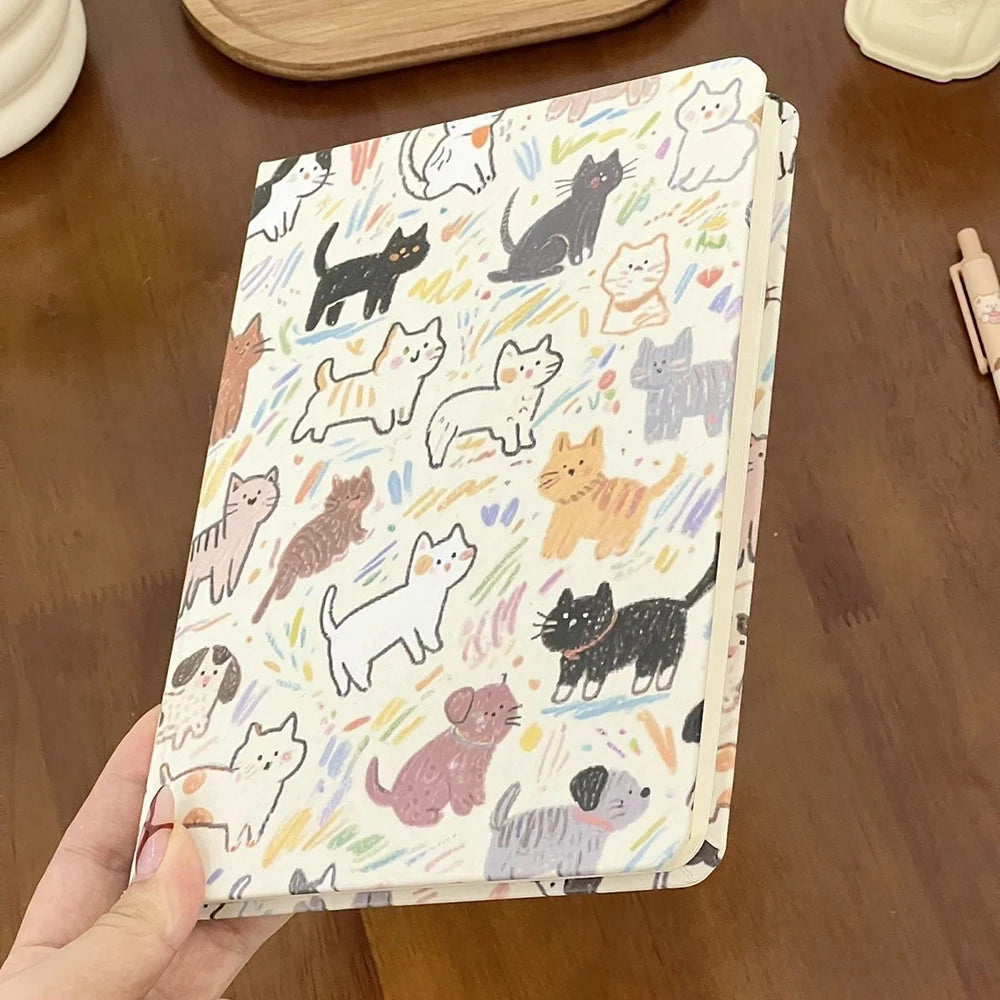 Cat Hard Shell Horizontal A5 Notebook Appearance Plan Book Year