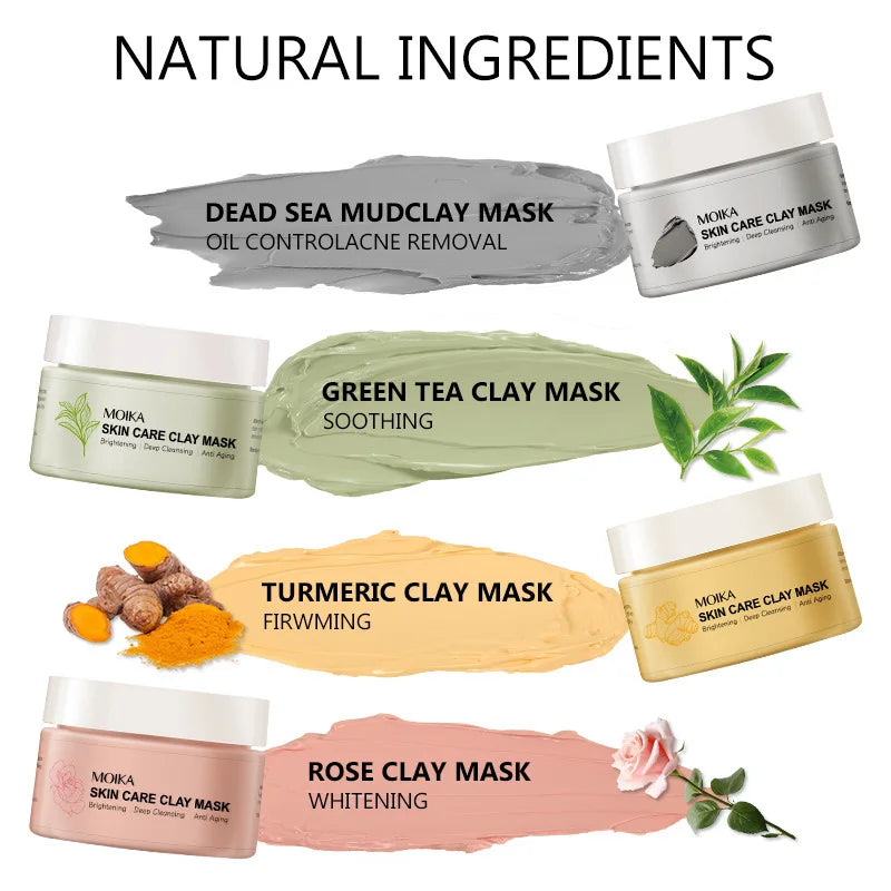 Rose Whitening Clay Mask 120g – Hydrating & Pore Cleansing