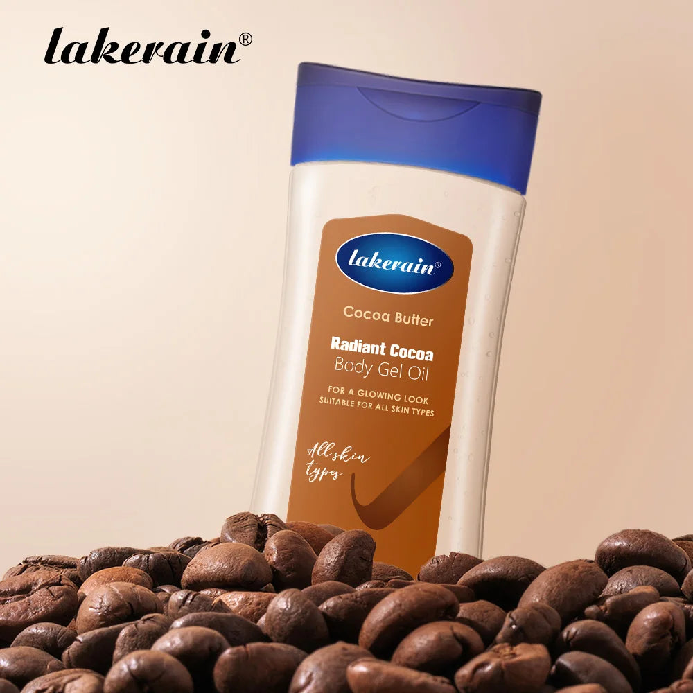 Cocoa Body Oil Gel Lakerain Moisturizer For Dry Skin Nourishing Treatment Improve Dry Patches Glowing Smooth Body Skin Care Peaceful Pleasures Health and Wellness