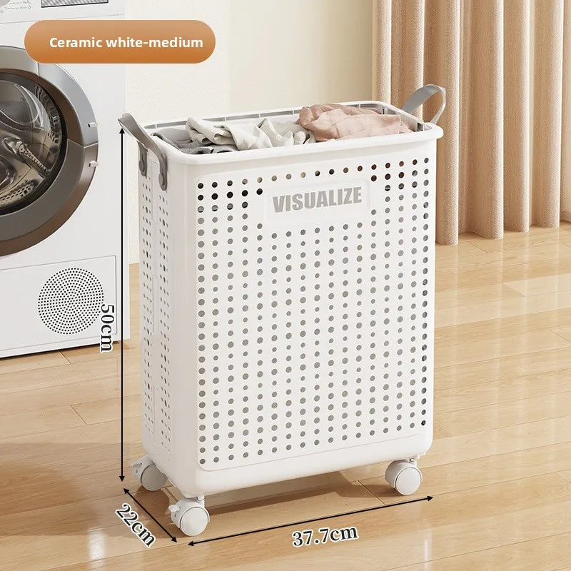 Foldable Laundry Basket Handle Portable Collapsible Storage Bin Dirty Clothes Saving Yoga Mat Organizer Peaceful Pleasures Health and Wellness