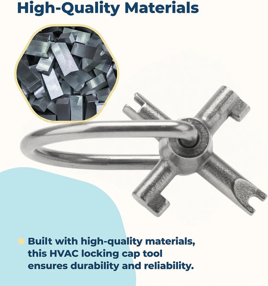 HVAC Locking Caps Key 410A R22 Refrigerant Safety Installation Peaceful Pleasures Health and Wellness