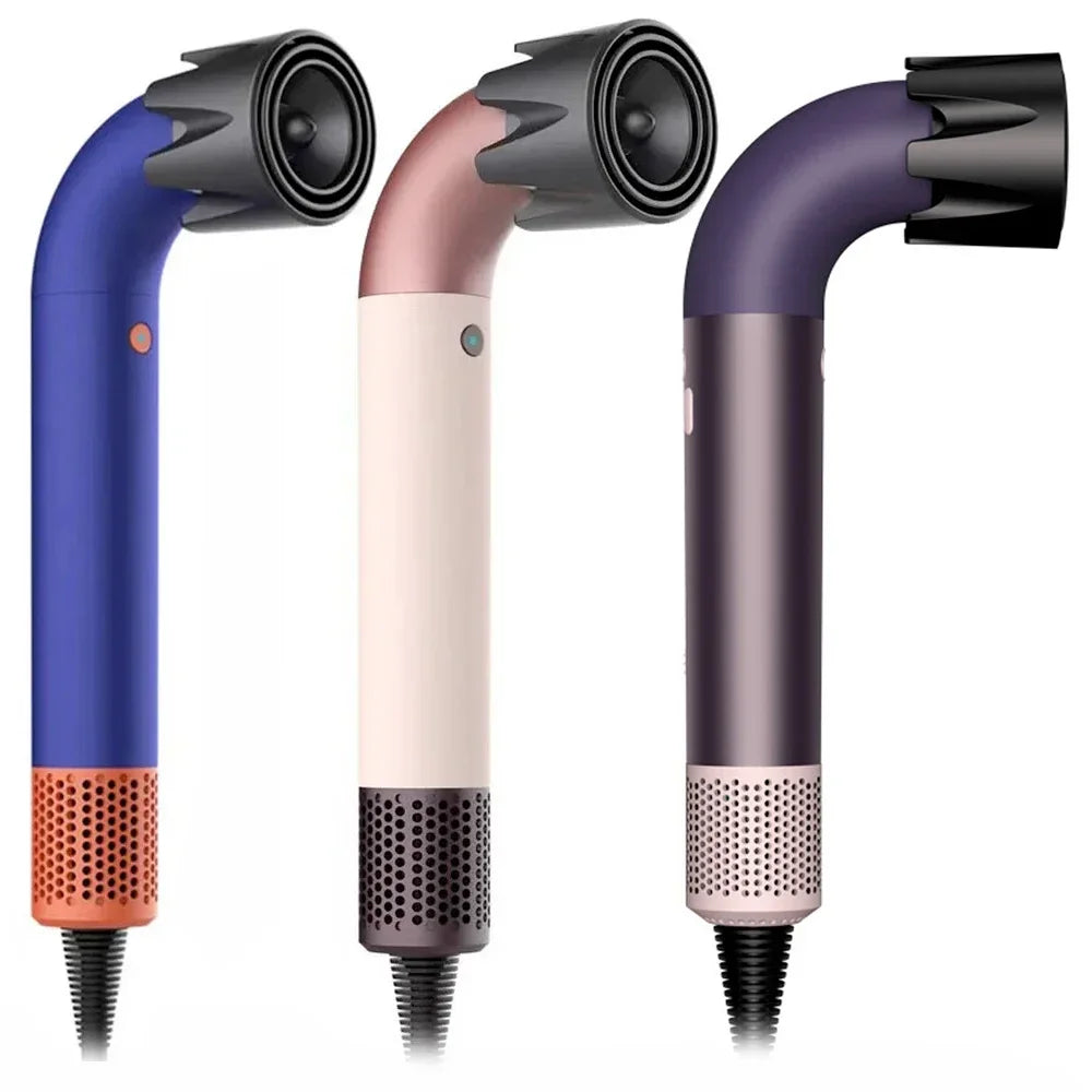 New High Speed Negative Ion Bent pipe shape Hair Dryer with Bend Tube Nozzle Quick Drying for Household Travel Peaceful Pleasures Health and Wellness