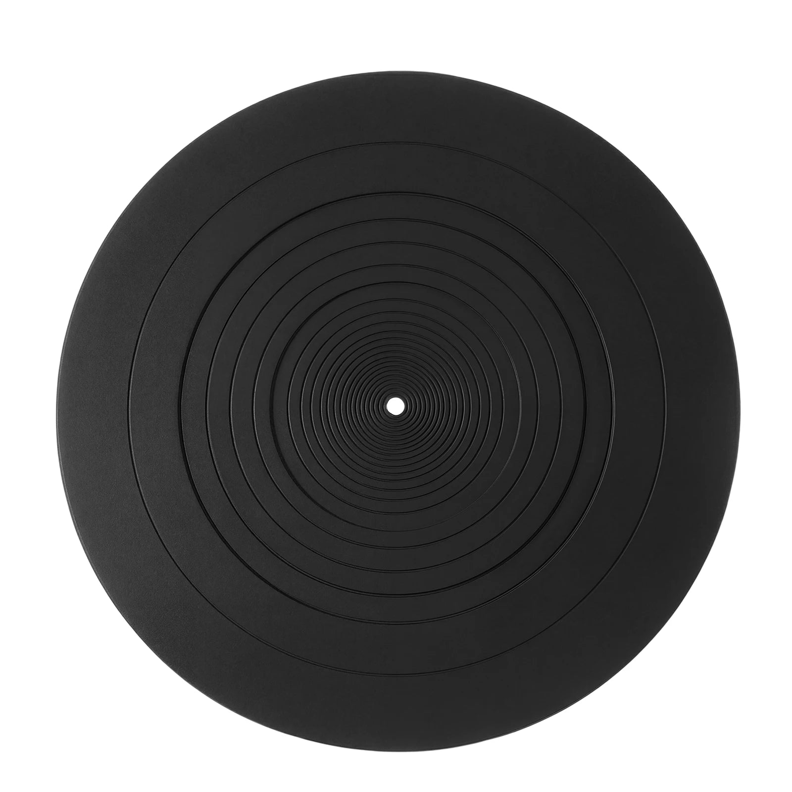 Turntable Platter Mat 12 Inch 7 Inch Vinyl Record Player Slipmat Rubber Silicone 3mm Thick Anti-Vibration Noise Reduction Peaceful Pleasures Health and Wellness black