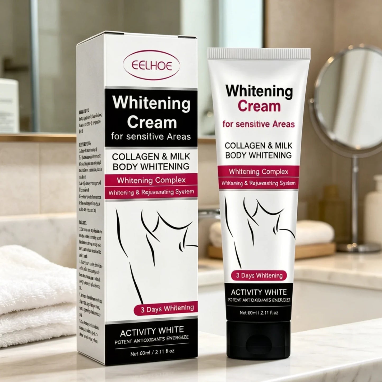 EELHOE Underarm Brightening Cream – Dark Armpit Repair 60ml
