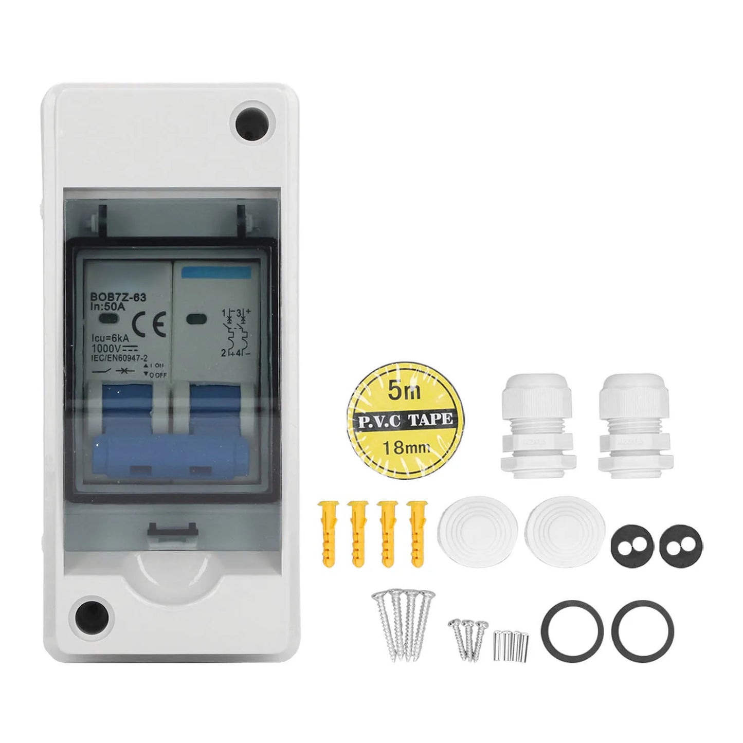 Mini Circuit Breaker 1000V Disconnect PV Solar Miniature Circuit Breaker with IP65 Waterproof Distribution Box Peaceful Pleasures Health and Wellness Default Title