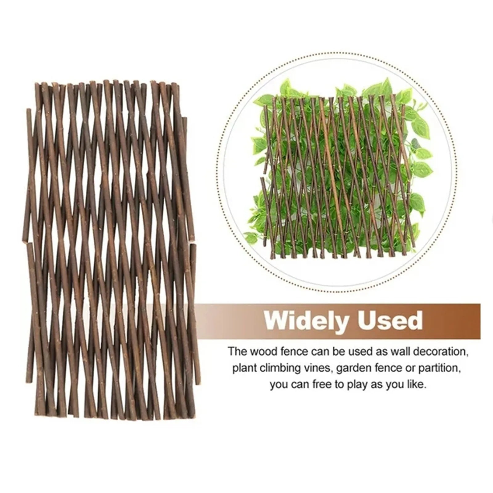 Garden Expanding Wooden Trellis Expandable Trellises Aluminum Riveted Each Piece Expands to Climbing Plants Support Peaceful Pleasures Health and Wellness