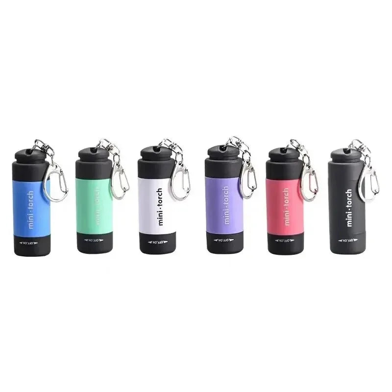 LED Micro Keychain Flashlight – USB Rechargeable & Waterproof
