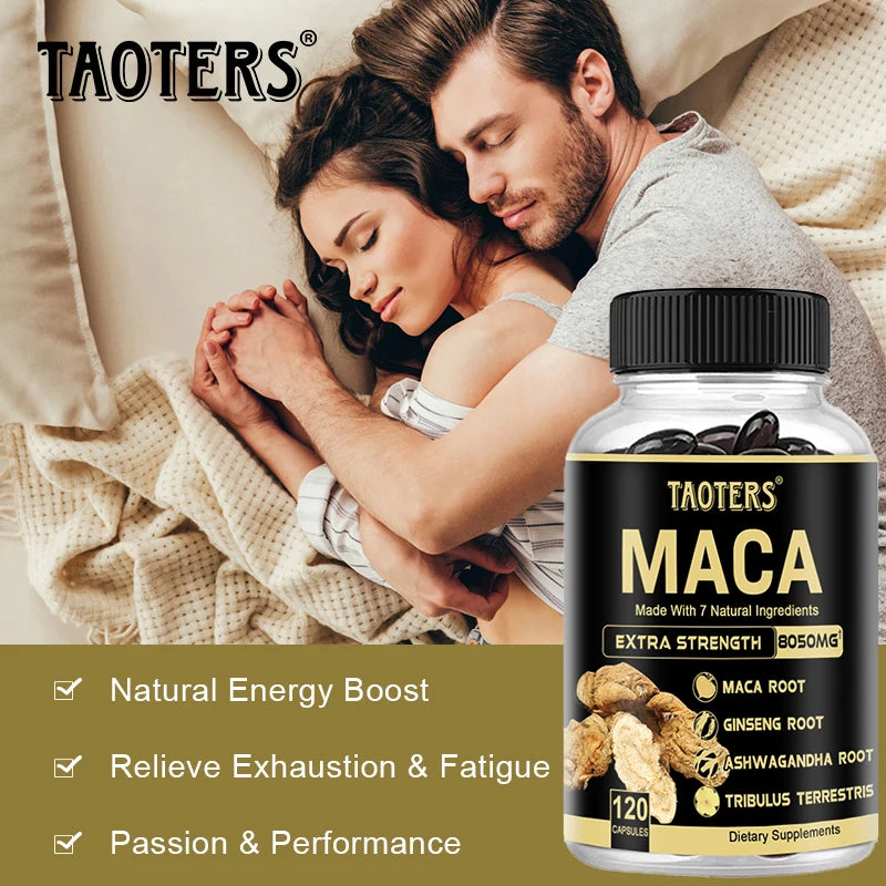 Black Maca Root Capsules – Energy, Stamina & Muscle Support