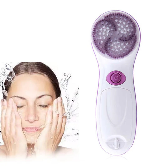 Light 4 1 Waterproof Facial Cleansing Brush Automatic Deep Exfoliating Skin Care Ozone Operated Electric Power Source Stock Peaceful Pleasures Health and Wellness