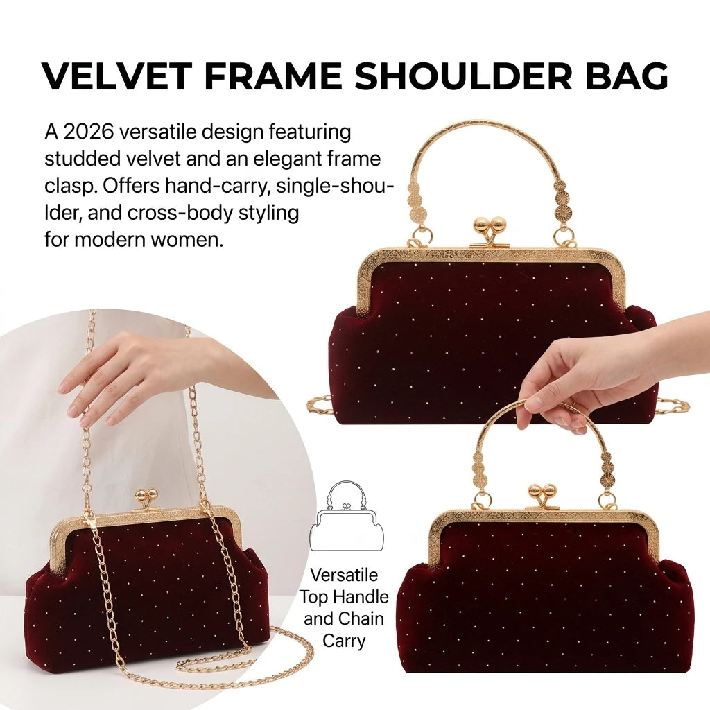 Women's Shell-Clutch Bag Synthetic Leather Chain Strap Shoulder Handbag Peaceful Pleasures Health and Wellness