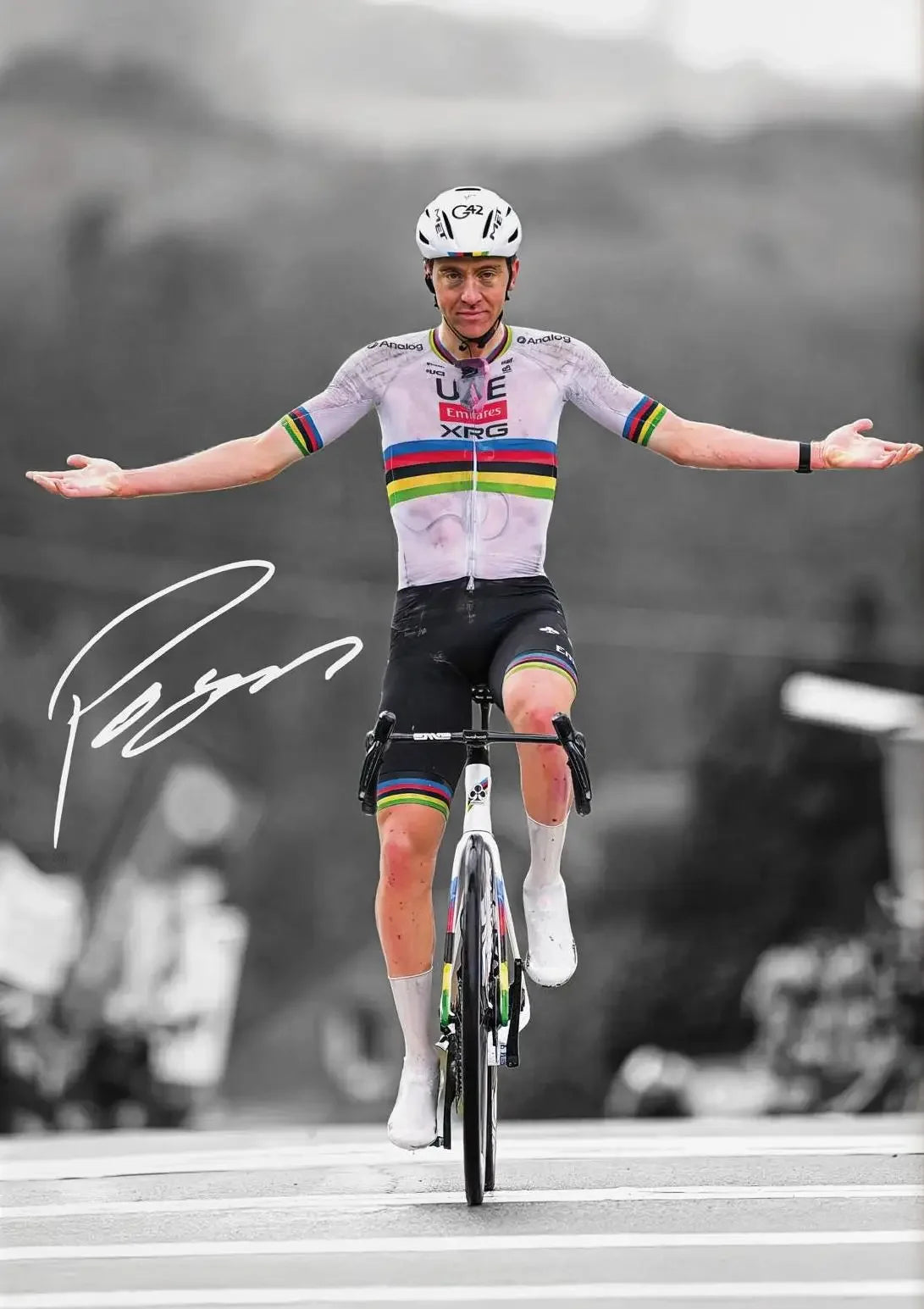 Cycling World Champion Tadej Pogacar Posters Sports Prints Mathieu Van Der Poel Canvas Painting Wall Picture Home Room Decor Peaceful Pleasures Health and Wellness