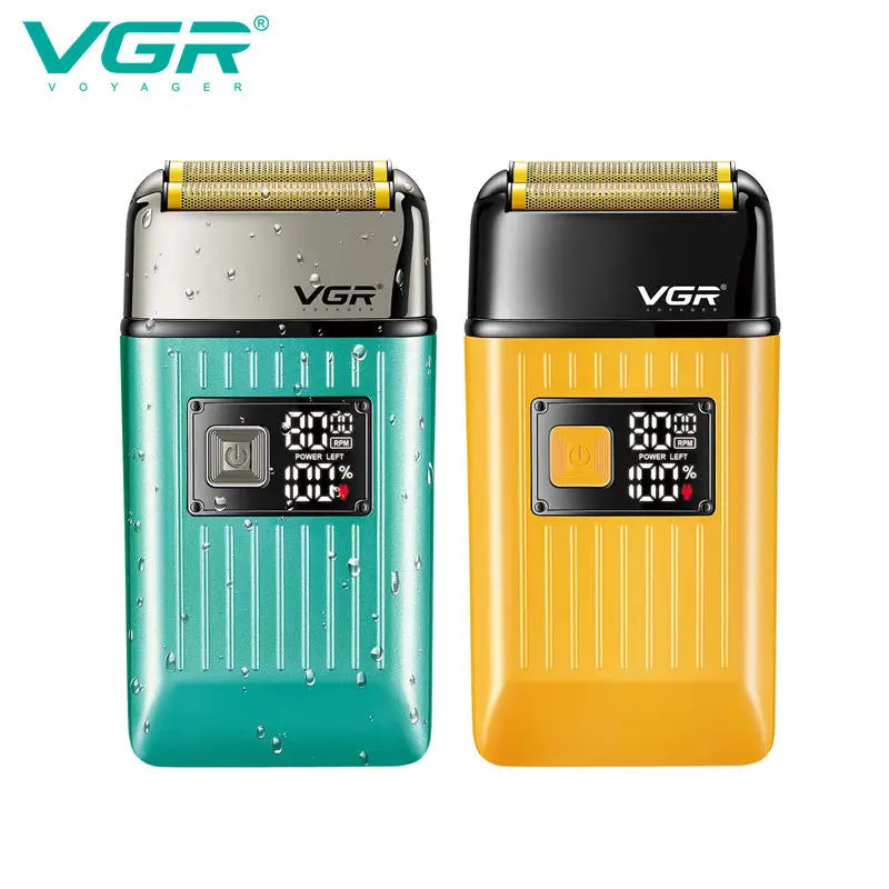 VGR Men's Razor IPX6 Body wash professional intelligent digital display multi-functional shaving sculpting hair trimmer V-357 Peaceful Pleasures Health and Wellness