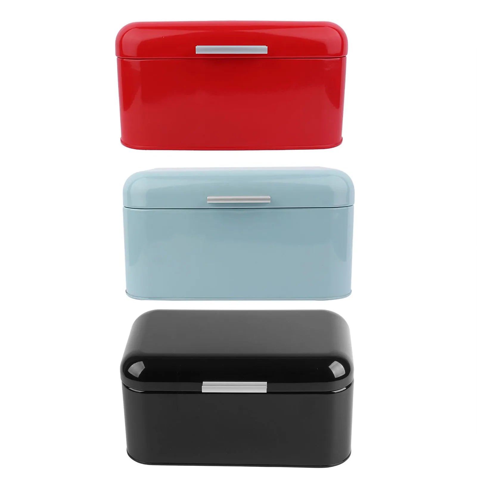 New Retro Metal Bread Box Solid Bread Bin Bread Storage Boxes Food Storage Containers for Kitchen Iron Household Food Container Peaceful Pleasures Health and Wellness