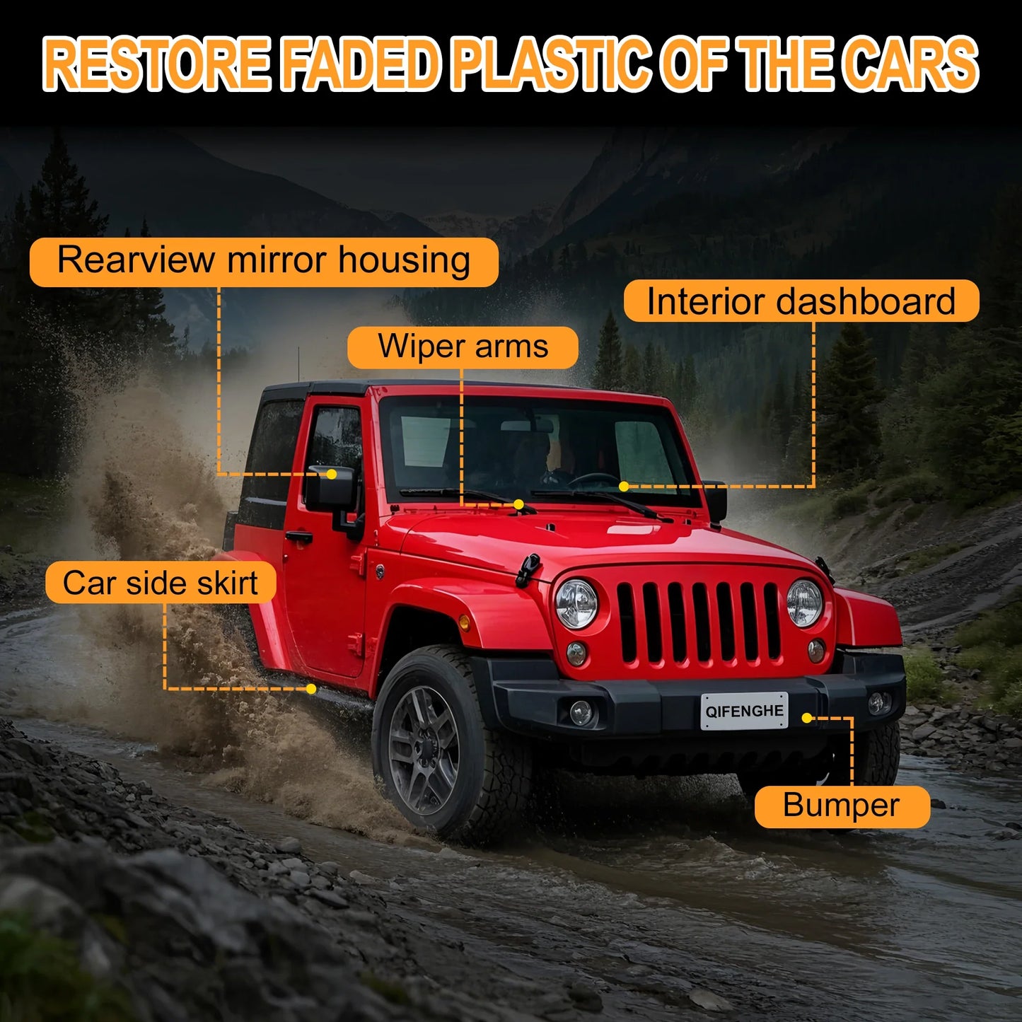 Car Plastic & Rubber Restorer Black Gloss Paste | Trim Care